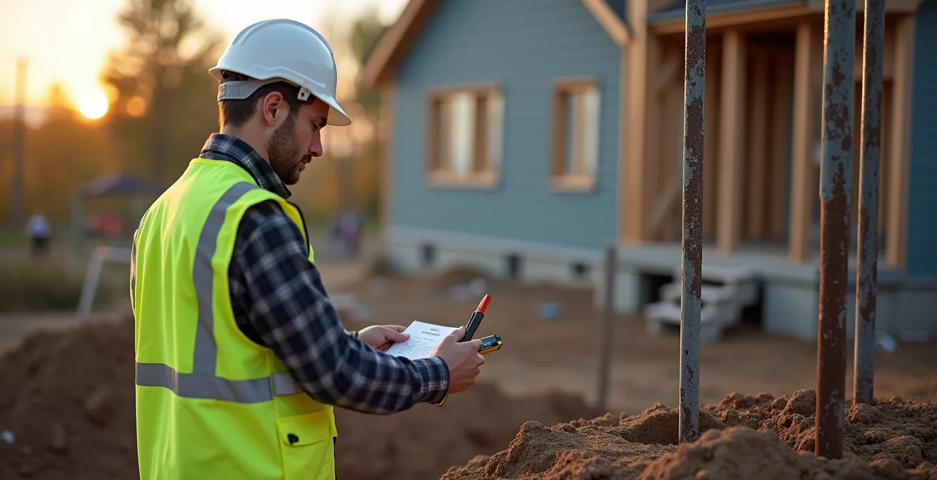 Comparaison visuelle entre dalle de béton traditionnelle et fondations sur pieux vissés